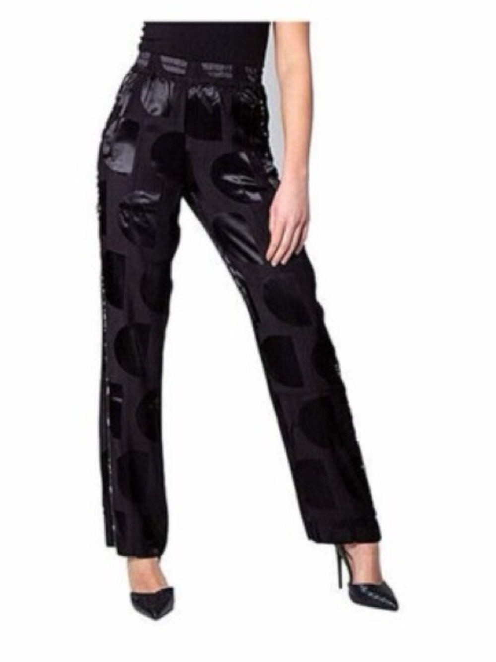 DESIGUAL AGRINIO BLACK PANTS SZ XL (L for USA